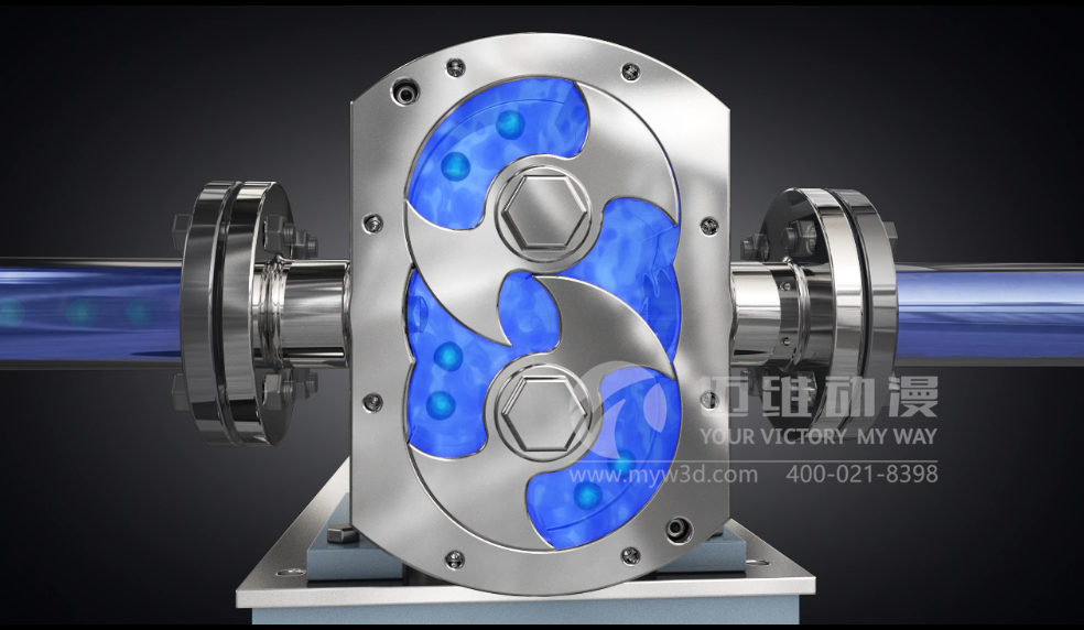 凸輪式轉(zhuǎn)子泵產(chǎn)品演示動畫 凸輪式轉(zhuǎn)子泵產(chǎn)品演示動畫